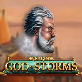 Official Slots logo: Age Of The Gods: God of Storms by Playtech at LuckyVibe Casino