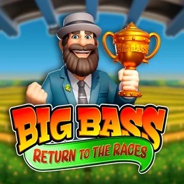 Big Bass Return to the Races slot visual from Pragmatic Play available on luckyvibes-au.com