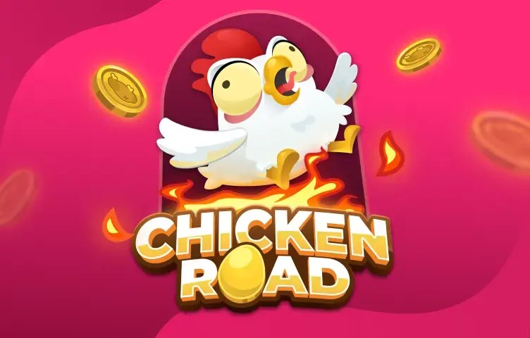 Chicken Road slot logo by InOut at LuckyVibe CasinoChicken Road