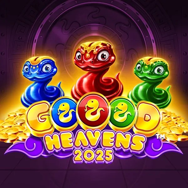 Goood Heavens slot logo by Rarestone Gaming at LuckyVibe CasinoGoood Heavens