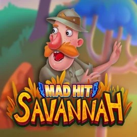 Mad Hit Savannah slot logo by RubyPlay at LuckyVibe CasinoMad Hit Savannah