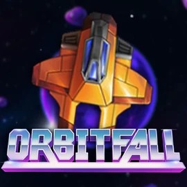 Orbitfall slot logo by ELK Studios at LuckyVibe CasinoOrbitfall
