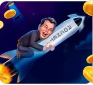 Rocket X slot logo by 1win Games at LuckyVibe CasinoRocket X