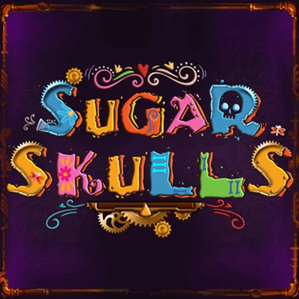 Logo of Sugar Skulls from Booming Games at LuckyVibe Casino